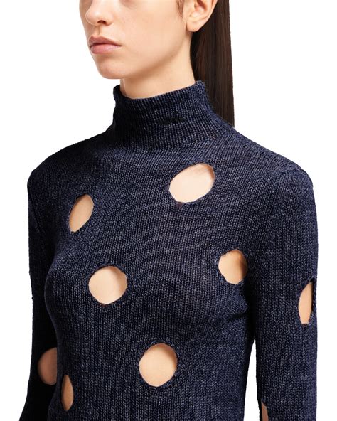 prada cashmere sweater womens|Prada turtleneck sweater.